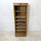 Vintage 60's curtain file cabinet