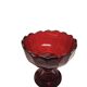 BWM Biedermeier Ruby Plate Bohemia