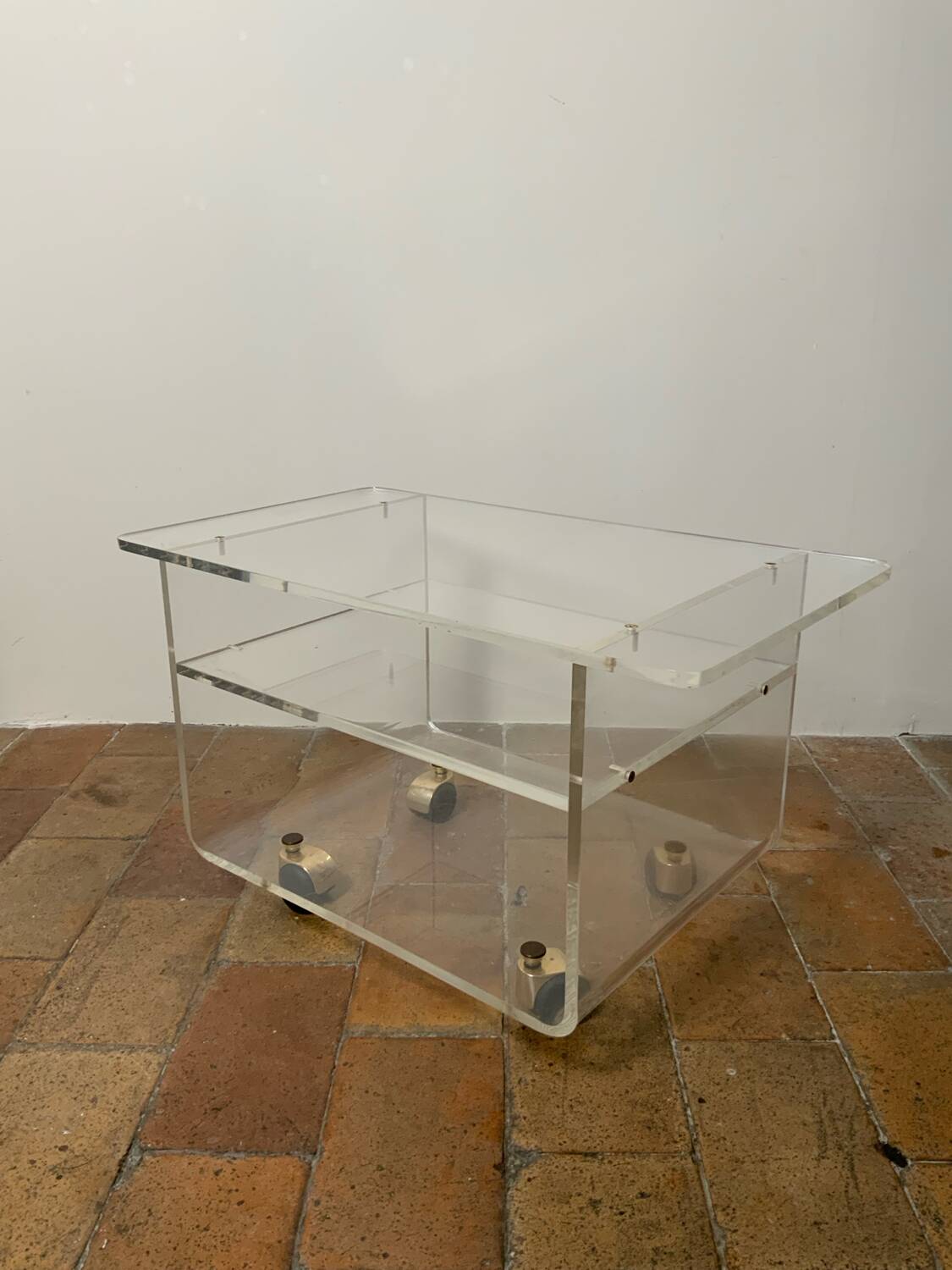 Plexiglass coffee table