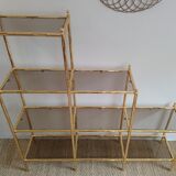 Shelf "false bamboo" 80 years gold metal