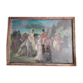 Tableau ancien à l'huile