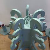 Gustavian style wooden chandelier