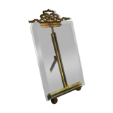 Frame in brass and beveled glass