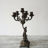 Old Bronze 6-Light Candelabra