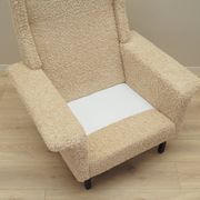 Fauteuil beige, design danois, années 1960, designer : Arne Vodder, éditeur : Fritz Hansen
