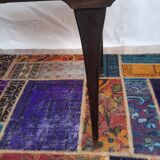 Vintage Scandinavian coffee table in teak and brass – 1960s