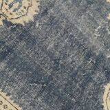 6x10 Navy Blue Turkish Vintage Rug, 193x315Cm