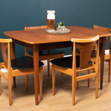 Retro Extending Dining Table & 4 Chairs By Elliots Of Newbury