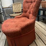 Period terracotta armchairs