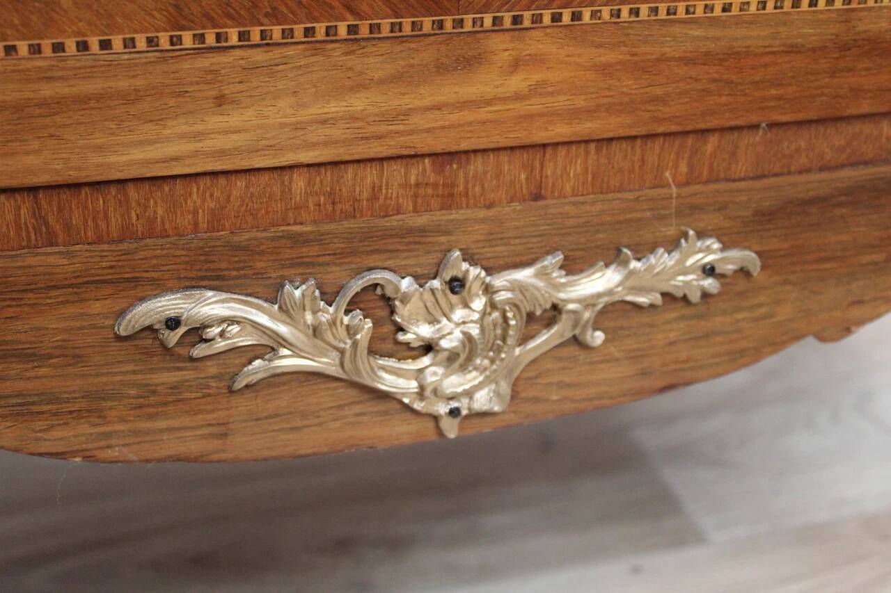 Pink marble top chest of drawers