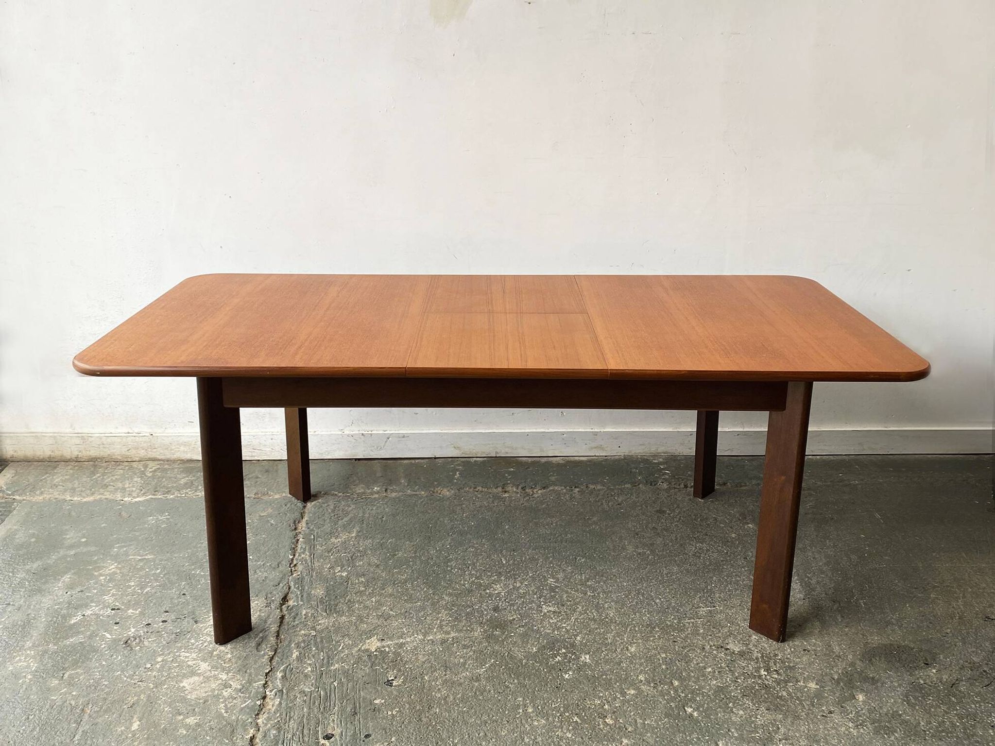Rare 1960’s mid century G Plan dining table with angled legs