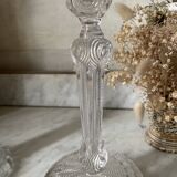 Lot of vintage glass candlesticks