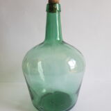 Vintage Ayelense Green Glass Demijohn