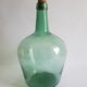 Vintage Ayelense Green Glass Demijohn