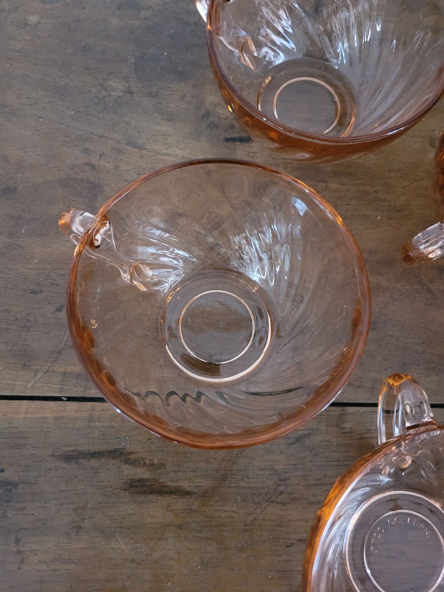 Set of 5 Rosaline Arcoroc coffee cups