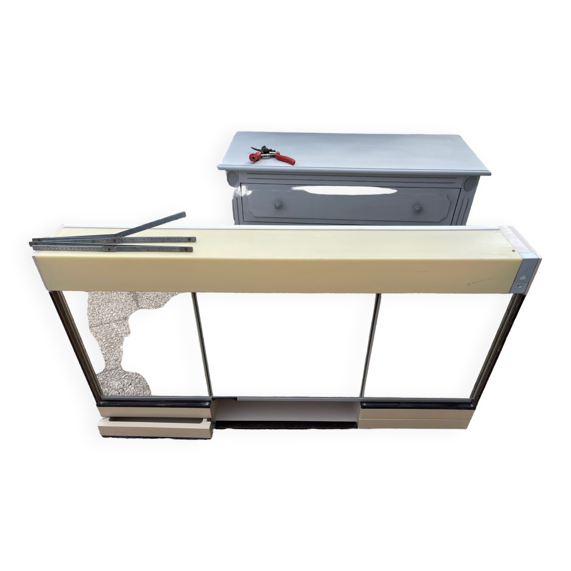 Vintage toilet cabinet