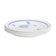Dessert plates x 5, Saint Amand, hand-painted pattern, floral, French manufacture, vintage