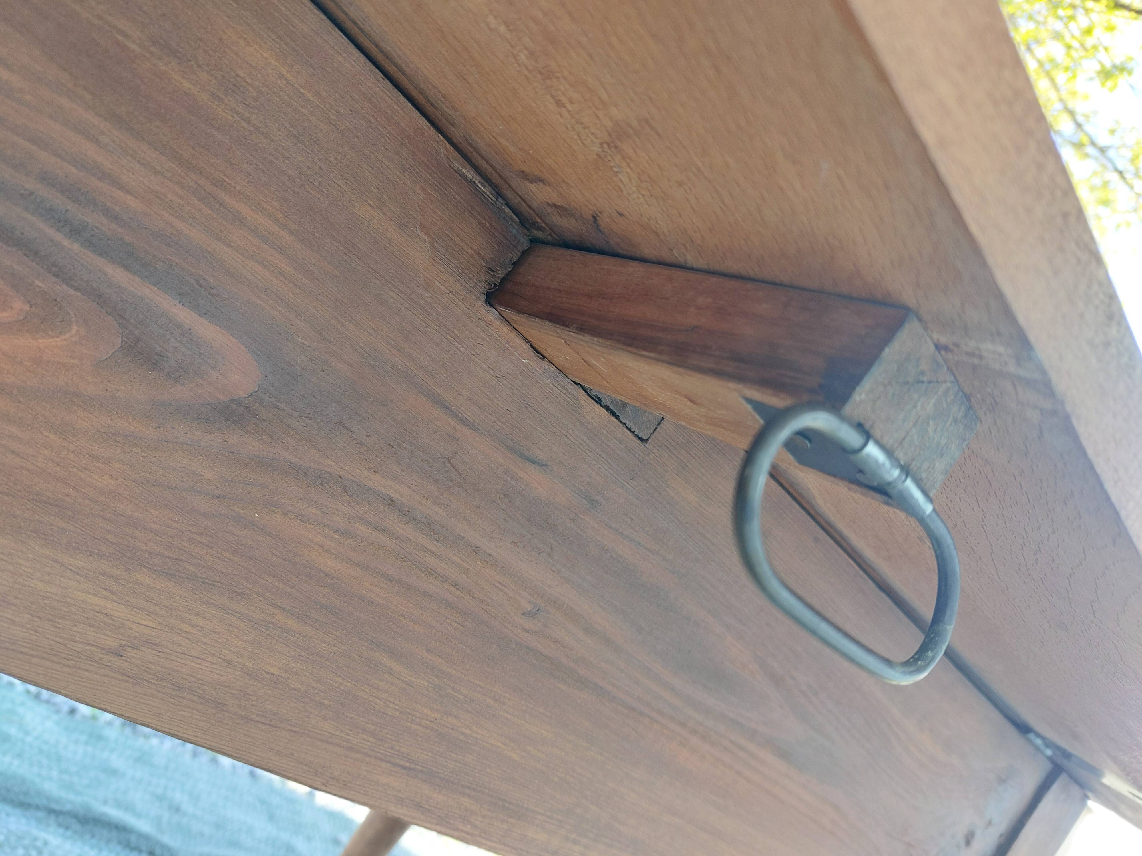 wooden table with extensions