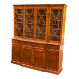 Large English bookcase in solid wood, 19th century