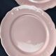 8 vintage dessert plates Salins powder pink – Ø 21.6 cm