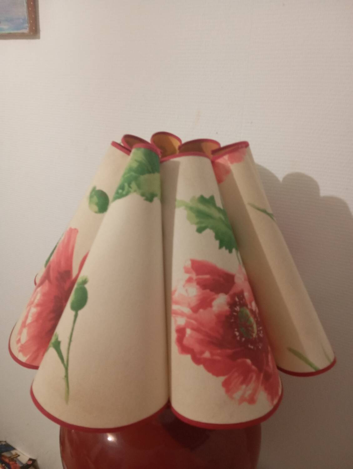 Lampe vintage avec pied rond