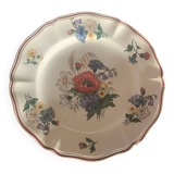 Sarreguemines earthenware cake plate