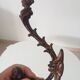 Antique wall coat hook from the 19th century in Victorian cast iron style.