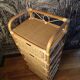 Commode vintage 5 tiroirs en rotin