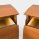 Pair of wall-mounted bedside tables, produced by Permanente Mobili Cantù, ver.