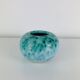 Art Deco ceramic vase Elchinger, speckled green