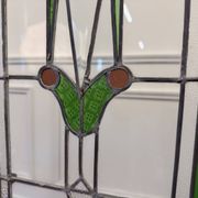English Colonial Stained Glass Room Divider