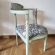 Pair of vintage corner armchairs refurbished