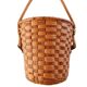 Hanging pot made of rattan and rope 1960