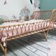 Vintage rattan child bed