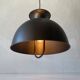 Brushed metal pendant lamp with a bronze appearance, 1970s, Germany