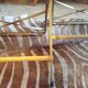 Série de 4 chaises pliantes Chaisor en velours moutarde