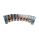 Set of 10 butterfly glasses from the Reims glassworks, vintage.