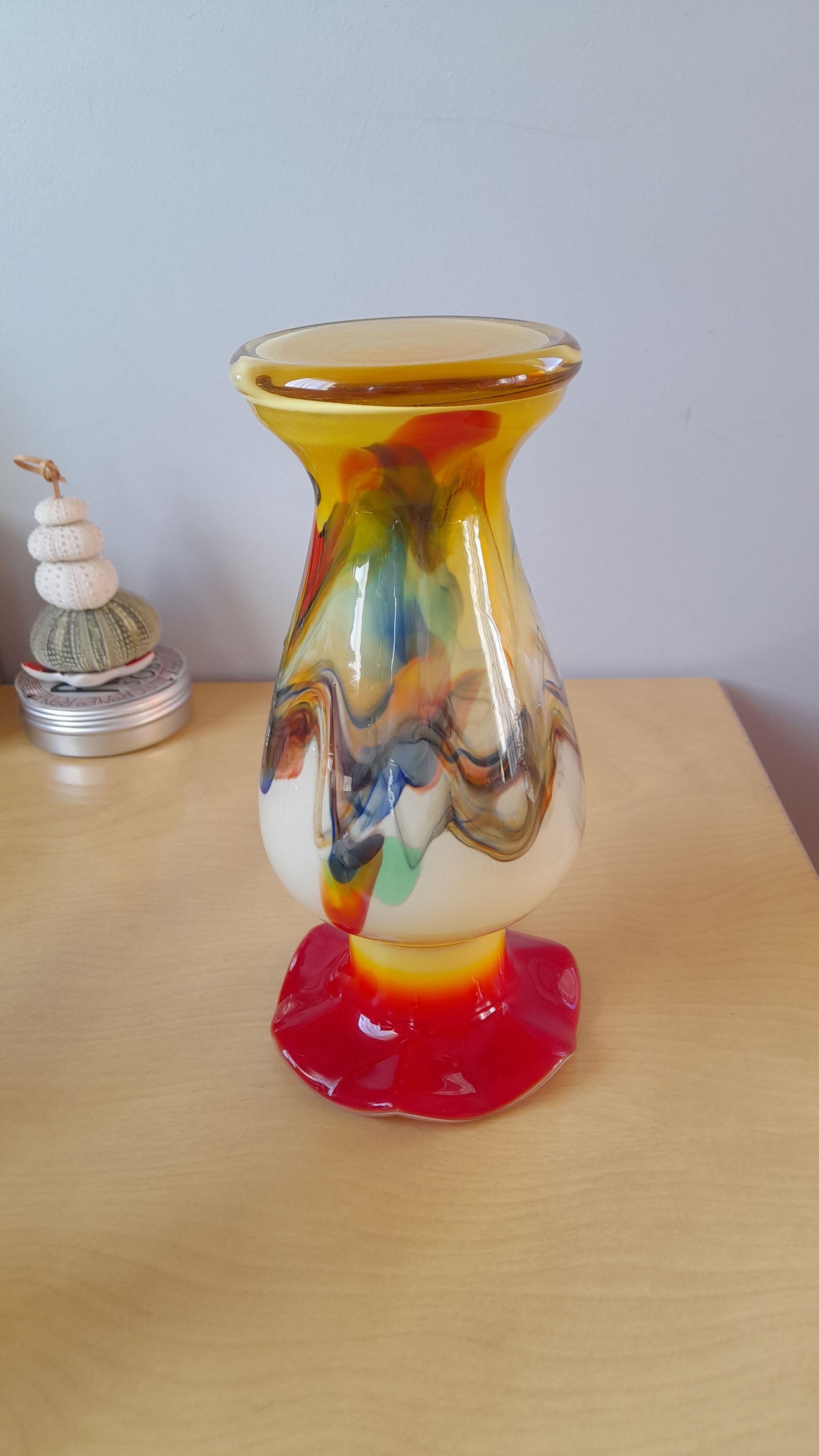 70s opaline vase