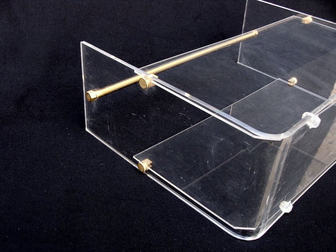 Vintage Plexiglas magazine holder