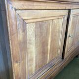 Large two-part cherry wood sideboard