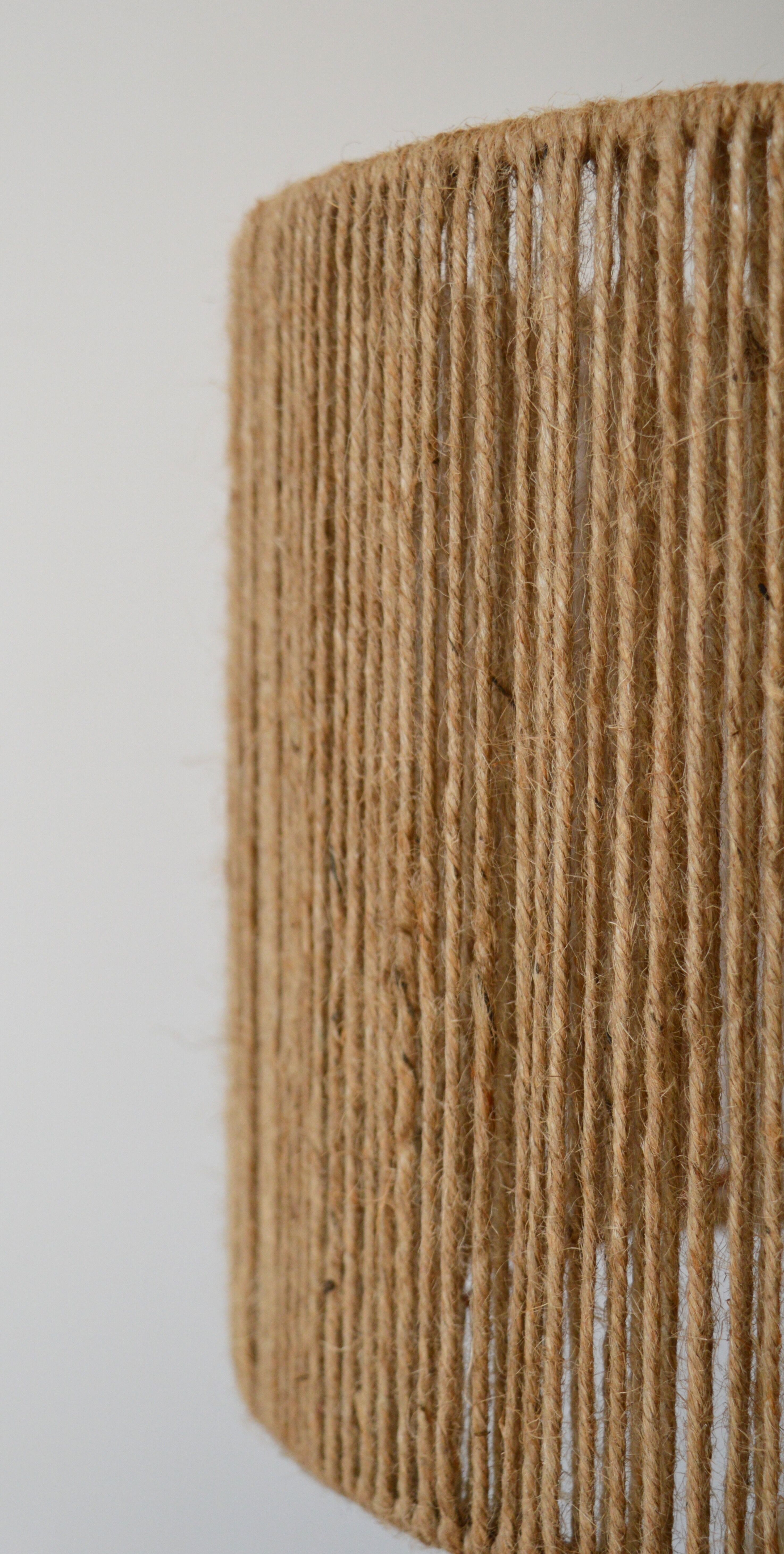 Rope and sandstone lamp