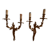 Paire d'appliques de style Louis XV