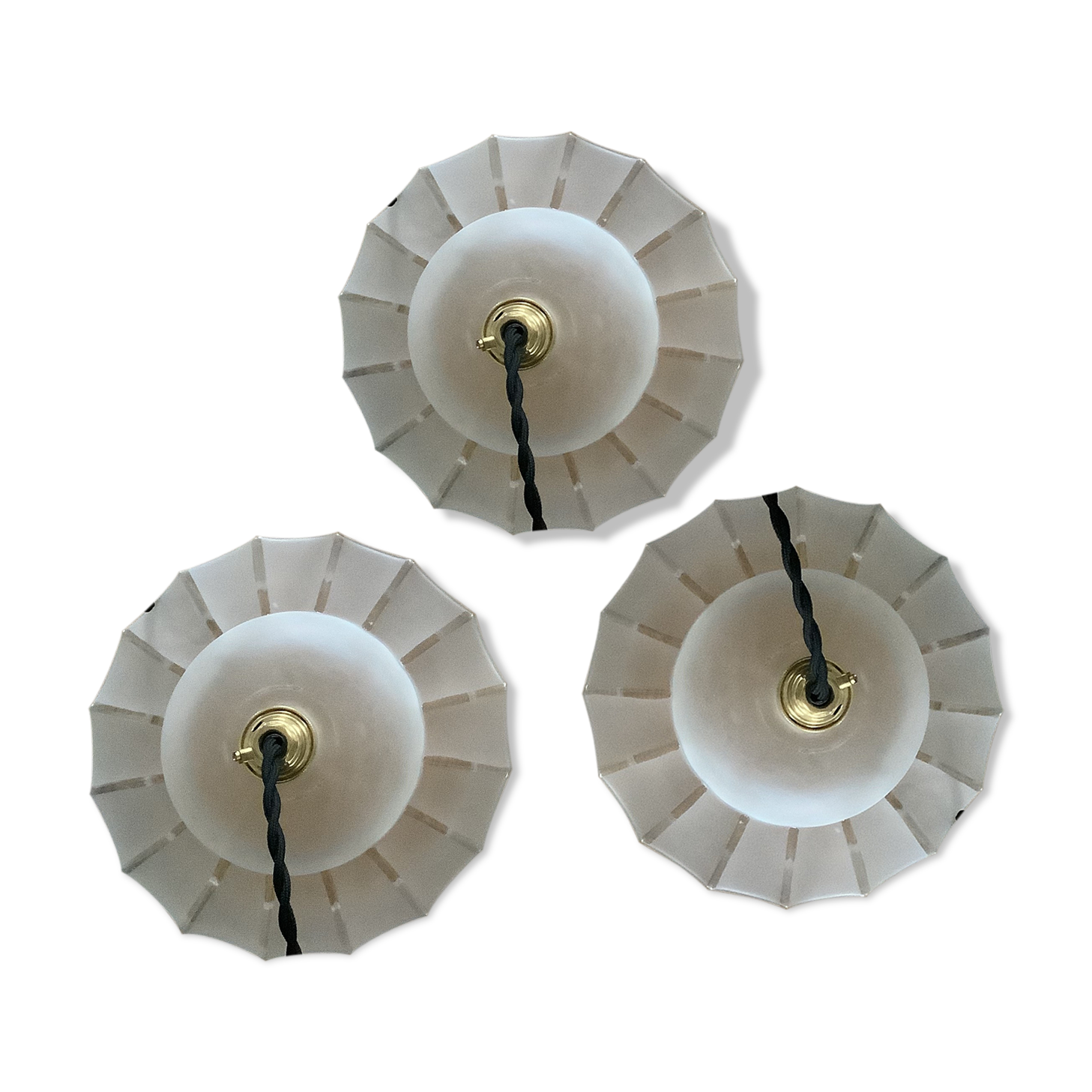 Lot of 3 glass paste suspensions