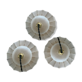Lot de 3 suspensions en pâte de verre