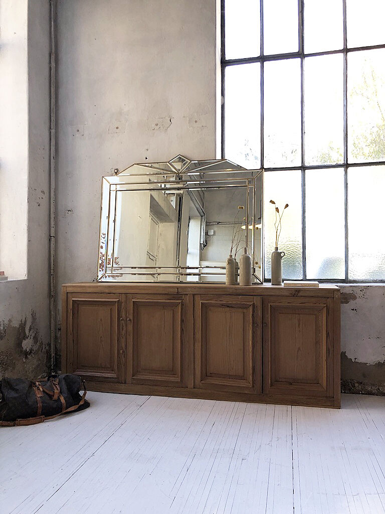 Italian design milked gold mirror