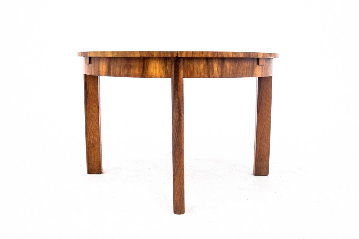 Art Deco dining set, table et 4 chairs, Poland, 1940s