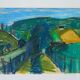 Max Gregor Carlsson,  Modern Swedish Painting, 1950s, Pastel, Framed