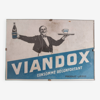 Cadre publicitaire viandox buvard vintage