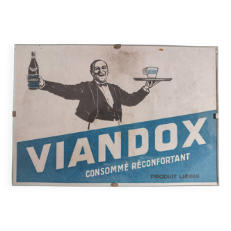 Viandox vintage blotter advertising frame