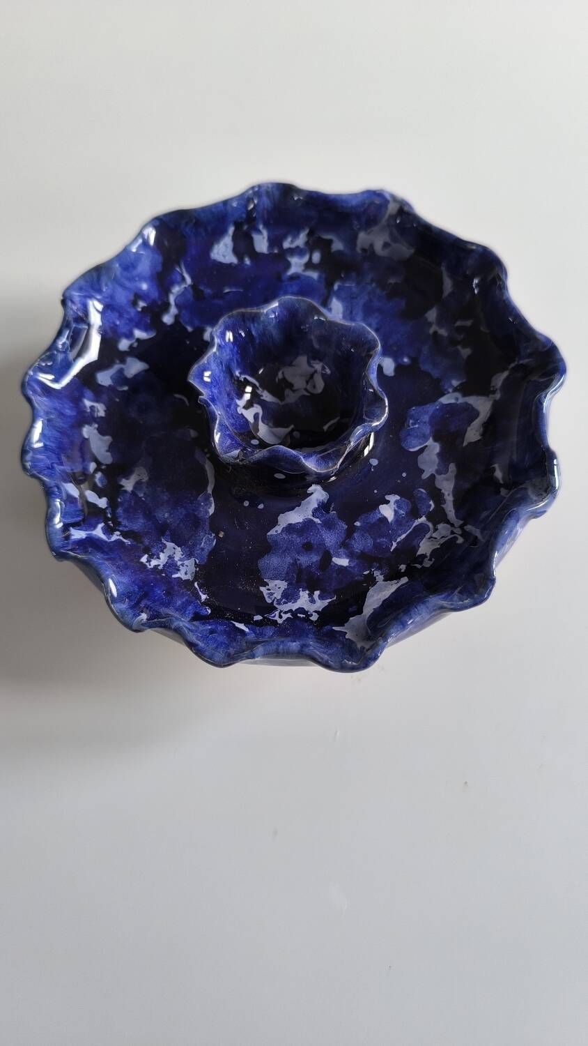 Morvan earthenware candle holder